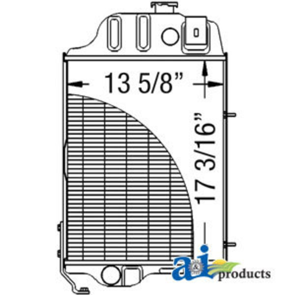 A & I Products Radiator 31.5" x16.5" x8.5" A-AT20849